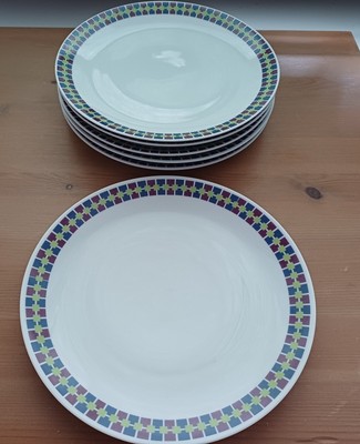 1 x Thomas Germany ''Medaillon'' Retro/Lila  Kuchenteller , Porzellan - Top!