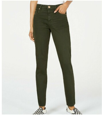 STS Blue Womens Green High Rise Skinny Ankle Dark Wash Jeans Size 27