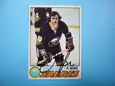 1977/78 O-PEE-CHEE NHL HOCKEY CARD #42 DANNY GARE EX+ SHARP AUTO AUTOGRAPH OPC