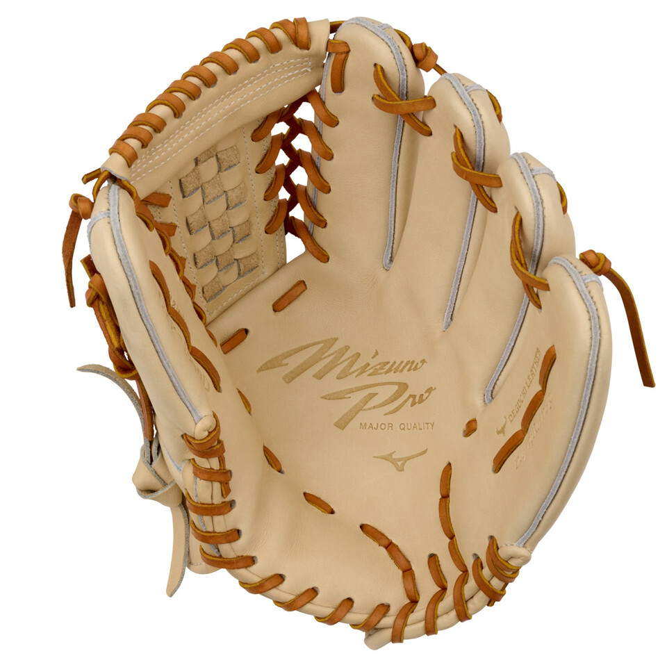 GMP-1000D-RightHandThrow Mizuno Pro Baseball Glove 12 Inch Tan