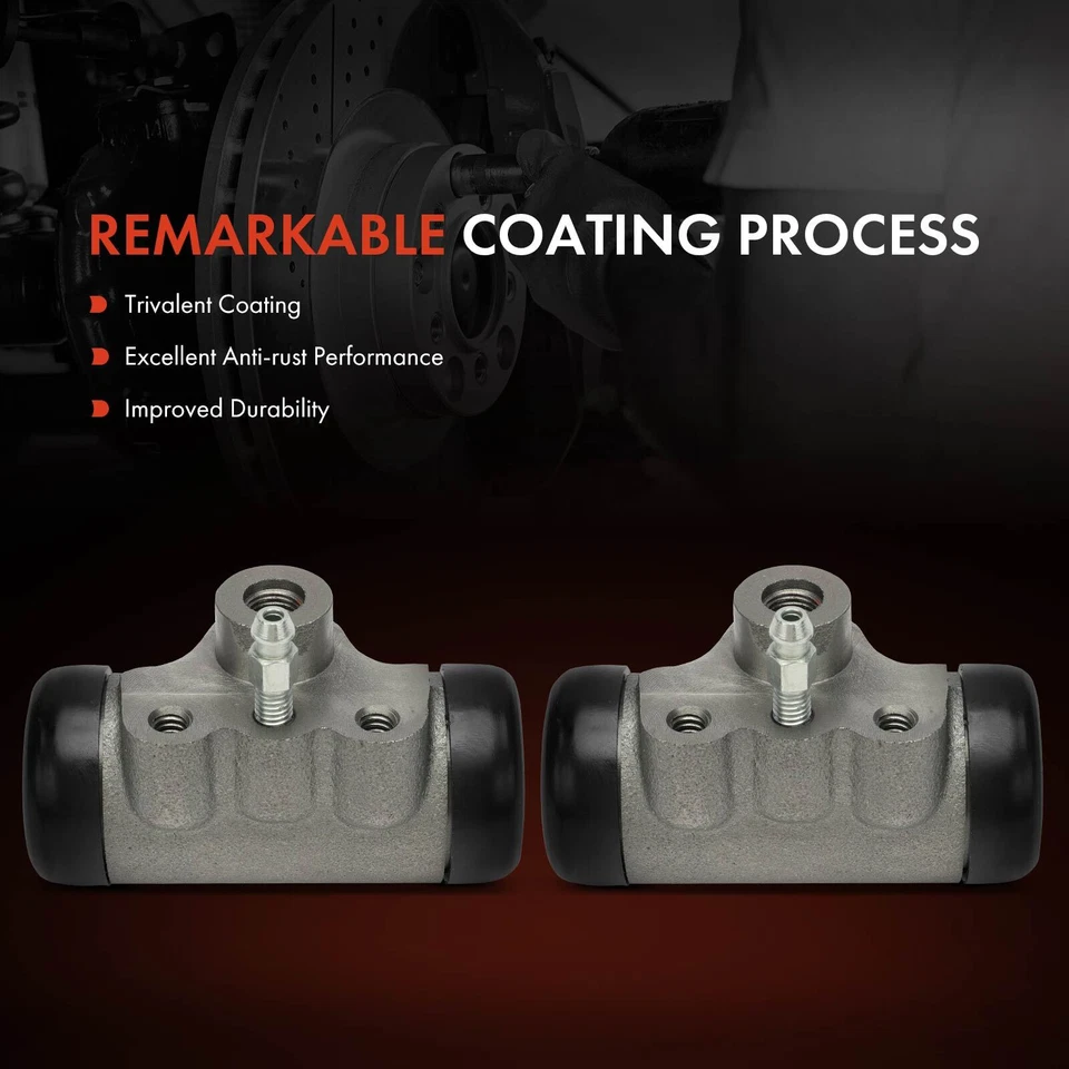 Cilindro de rueda de freno de tambor delantero 2 piezas para Studebaker Challenger 1964 Power Hawk Foto 3 de 4