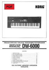 Korg DW-6000 Service Manual mit elektronischem Schaltplan