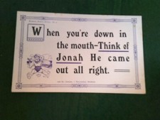 NOVELTY When you're down in the mouth Ask Mr Dawson Sheffield