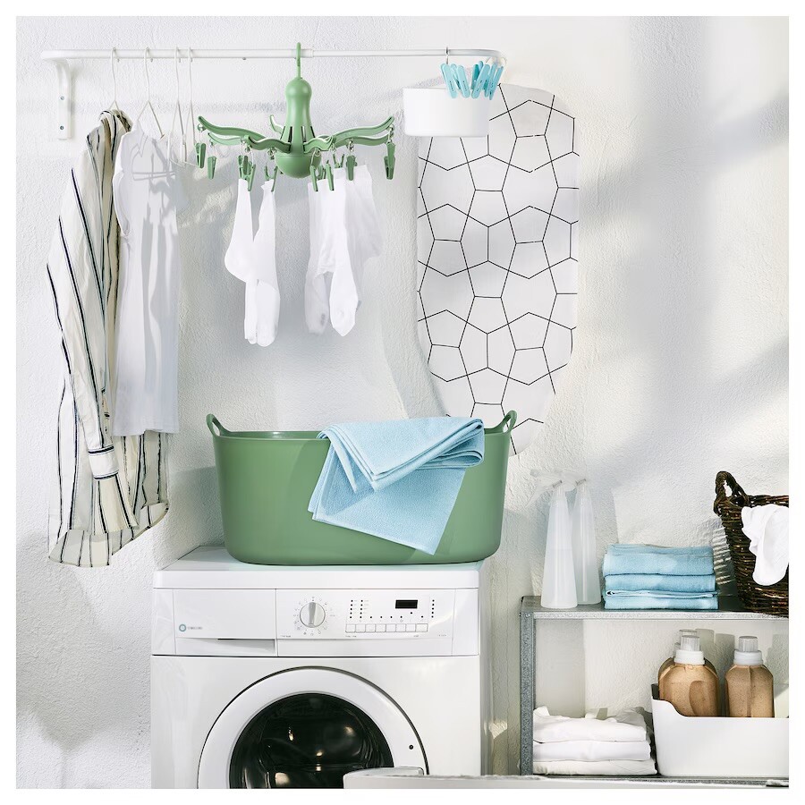 IKEA PRESSA Hanging dryer 16 clothes pegs Plastic Octopus Arms