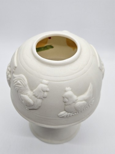 Porcelain Chicken Farm Rooster Hen Fairy Light - Picture 2 of 5