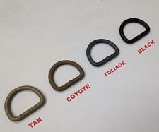 1 INCH USA MADE Dee Ring D Ring Webbing Sling - 8 Gauge - Tactical Colors
