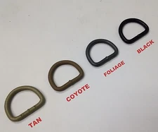 1 INCH USA MADE Dee Ring D Ring Webbing Sling - 8 Gauge - Tactical Colors