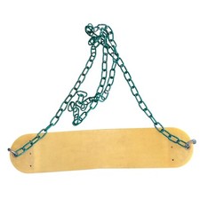 Heavy Duty Swing Seat Set w Chains 25-1/2" x 5.5" w/ 50" Chain Plastic Yellow