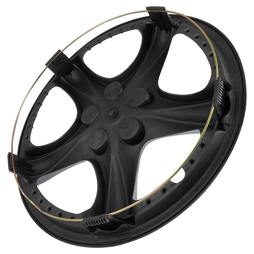 13" Set of 4 Wheel Covers Full Rim Snap On Hub Caps Silver Fit R13 Tire & Wheels - Picture 5 of 9