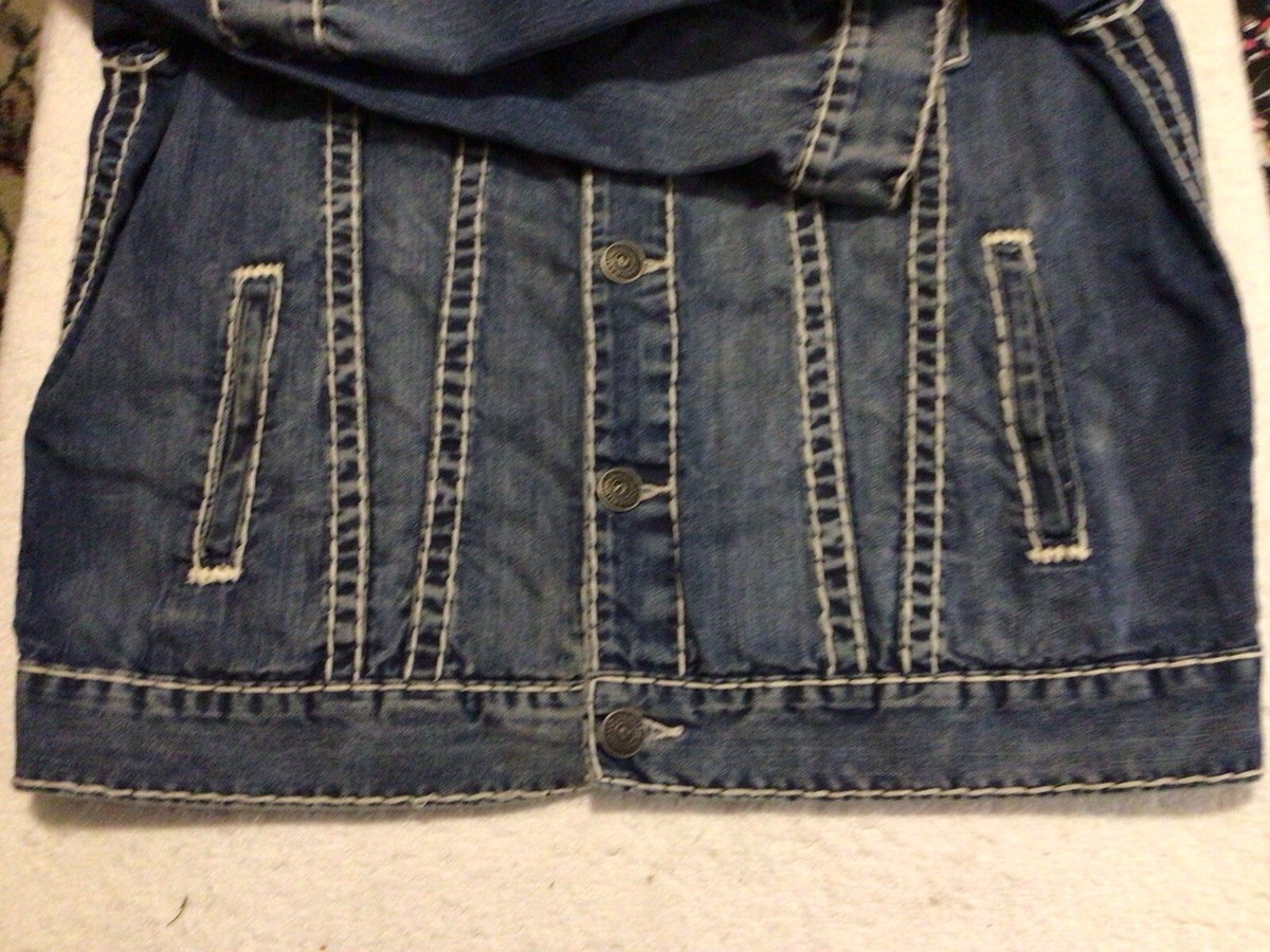 Men's True Religion Jean Jacket Size XL Rare Vintage Nice