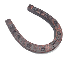Rustic Horseshoe Metal Souvenir. Decoration. Brings Luck Protect Home. 4.5" x 4"
