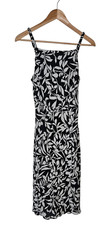 VTG City Triangles Women's size 5/6 Dress Floral Black/White Gilmore Y2K Fairy
