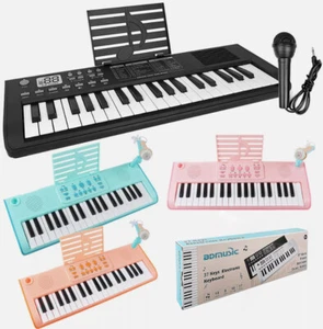 Piano clavier pour les enfants 37 clavier de musique numérique clé avec microphone USB Jouet de Noël