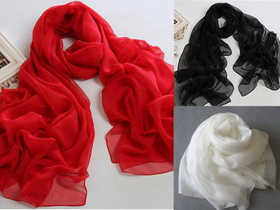 Stola Sciarpa Foulard Di Chiffon Abito Da Sera AZZURRO BLU Nazionale 2 X 0 7 Mt Efer75 1 1 - Foto 11