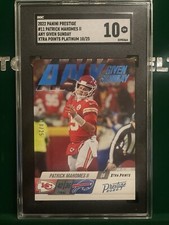 2022 Prestige #11 Patrick Mahomes II Any Given Sunday Xtra Points Platinum #/25
