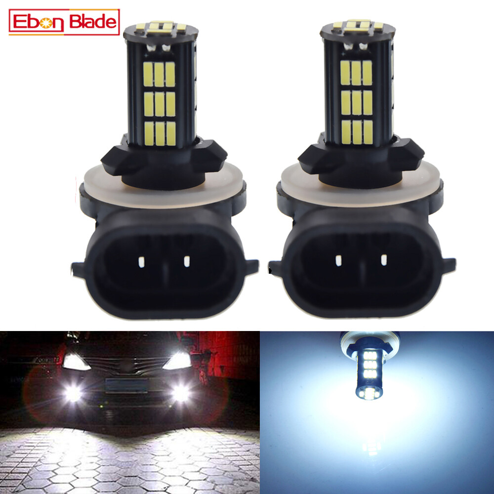 2x 881 LED Fog Light Bulbs 6000K – 42SMD 4014 Chips Non-CANBUS 12V-24V