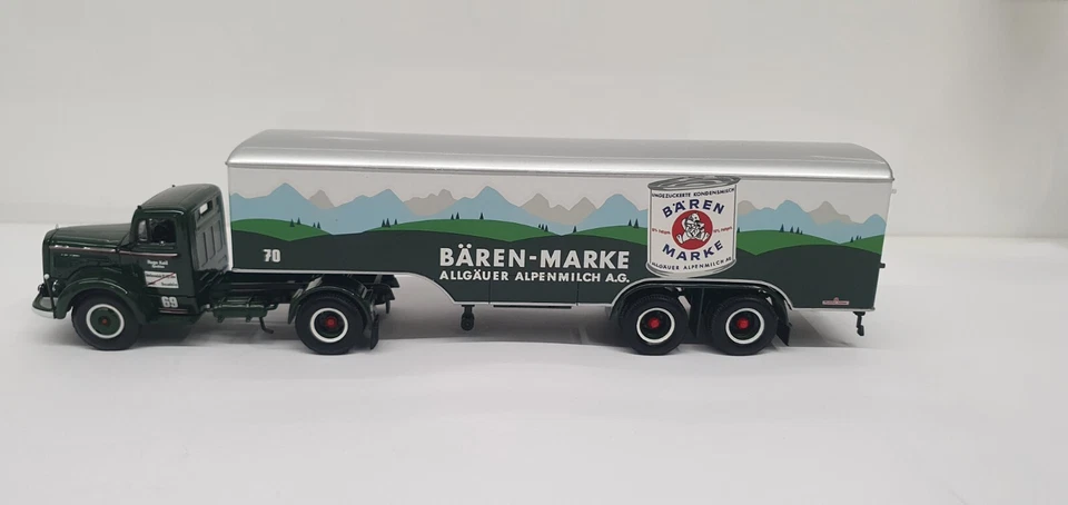 1/43 SUPER RARE MERCEDES-BENZ LS 315 KOFFERSATTELZUG BAREN MARKE MINICHAMPS - Image 2 of 4