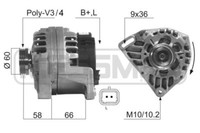 Messmer Lichtmaschine Generator 75A 14V FüR Renault Clio III 1.2 16V