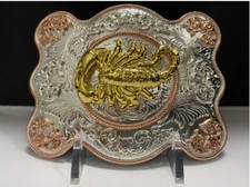 Scorpion Rodeo Western Cowboy Belt Buckle