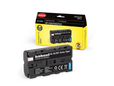 Sony NP-F530/F550 Li-Ion 7,2V 2500mAh Akku -HL-XL581- von Hahnel