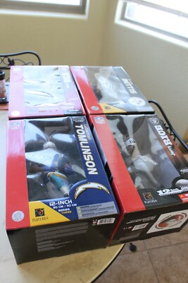 NFL 12'' MCFARLANES: RICE, TOMLINSON, BETTIS, ELWAY, SMITH AND MCNABB 