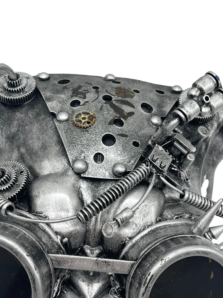 KBW Gruñido Lobo Perro Loco Steampunk Gafas Disfraz Máscara Facial Talla Única Plateado Foto 3 de 4