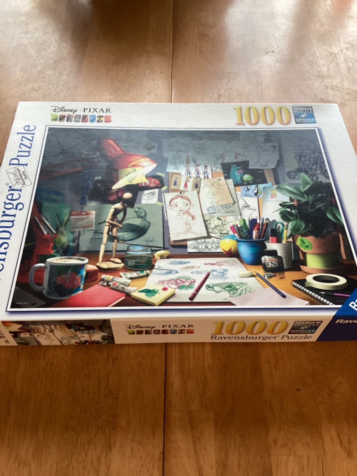 Ravensburger Disney PIXAR "The Artist's Desk" 1000 piece jigsaw puzzle