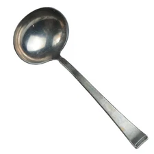 WMF 90 Silverplate Cromargan - Solid Sauce Ladle - FACEON Flatware - 5.25"