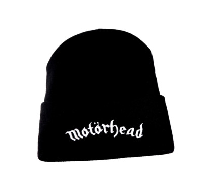 Motorhead Beanie Hat Embroidered Metal Patch Black Sabbath DIO Slayer Metallica