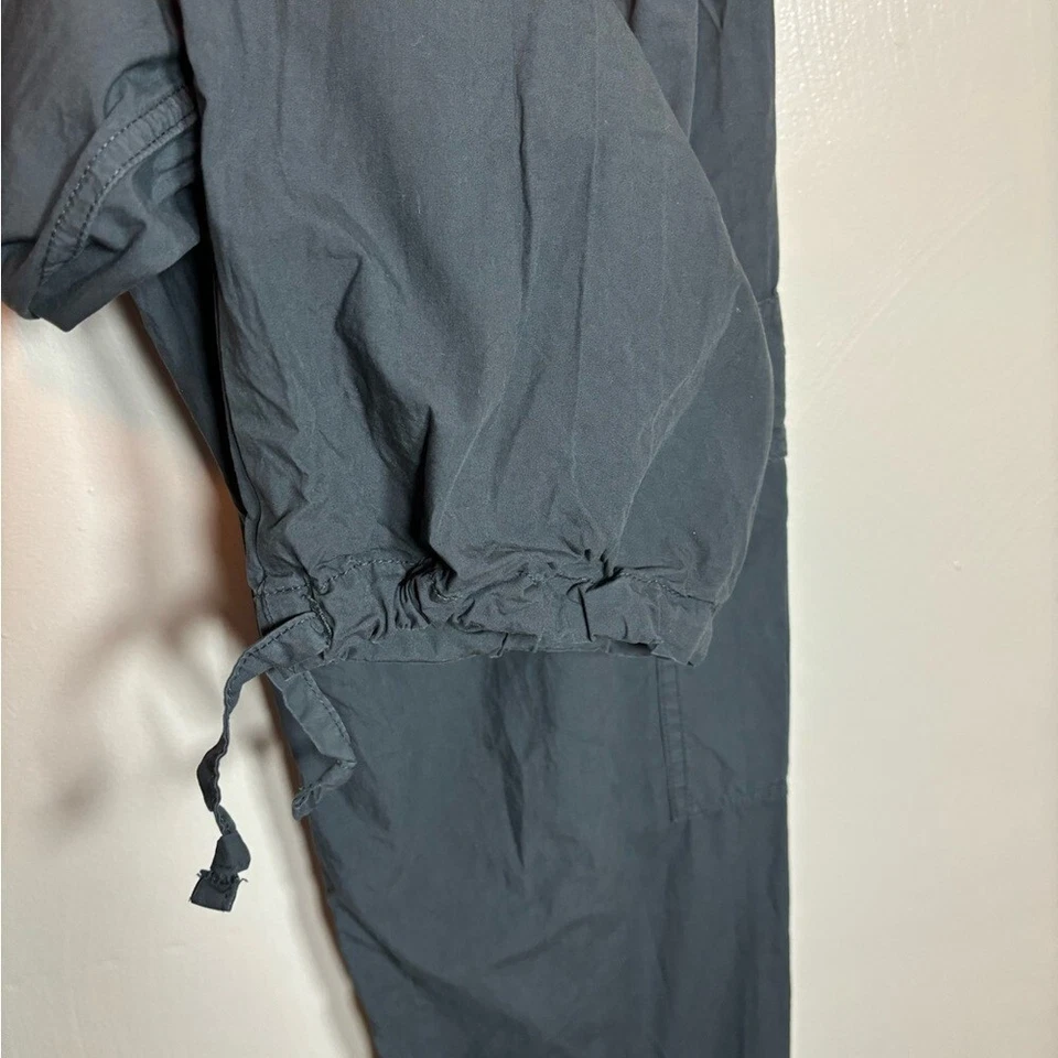Aerie American Eagle Baggy Cargo Pant Skater Smoked Gray Drawstring Small - Image 2 of 4
