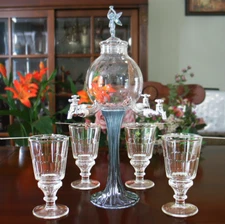 PREMIUM ABSINTHE WATER FOUNTAIN SET GLASSES & SPOONS - Gift