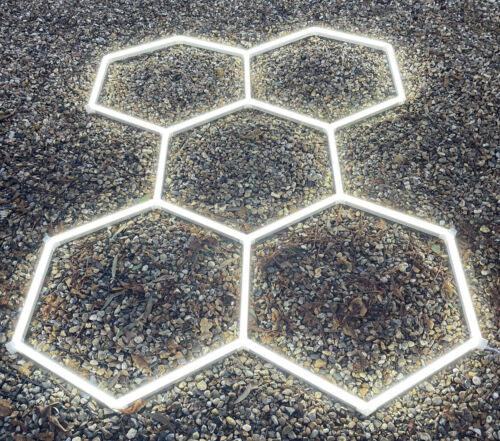 5x Hexagon LED Lampe Röhren Werkstatt Garage Wand Decken Leuchte Beleuchtung DE - Bild 5 von 16