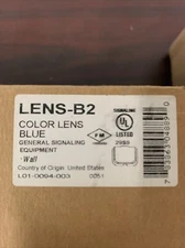 NEW SYSTEM SENSOR LENS-B2 BLUE COLOR LENS FOR L-SERIES WALL STROBE