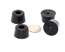 3/4” x 1/2” D X H DIY Pedalboard Rubber Feet w Washer  HD  Non Slip Bumpers