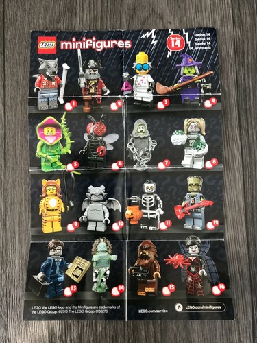 Lego Minifigure Leaflets/Checklists/Tick Sheet ONLY Choose Series - Picture 14 of 34