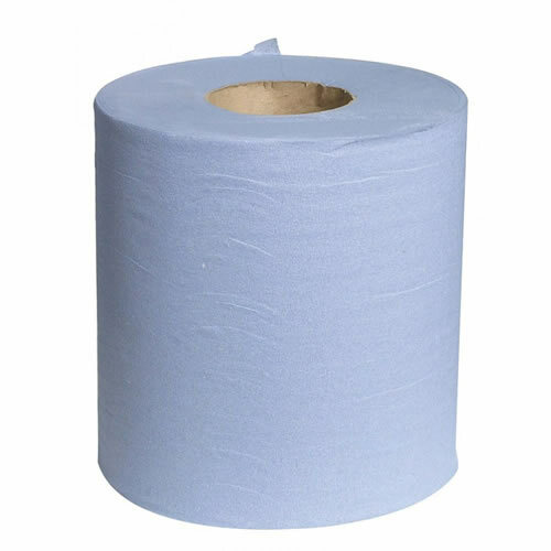 Blue Roll 2ply Cleaning Cloth - Centre Feed Roll 150m - 1pk