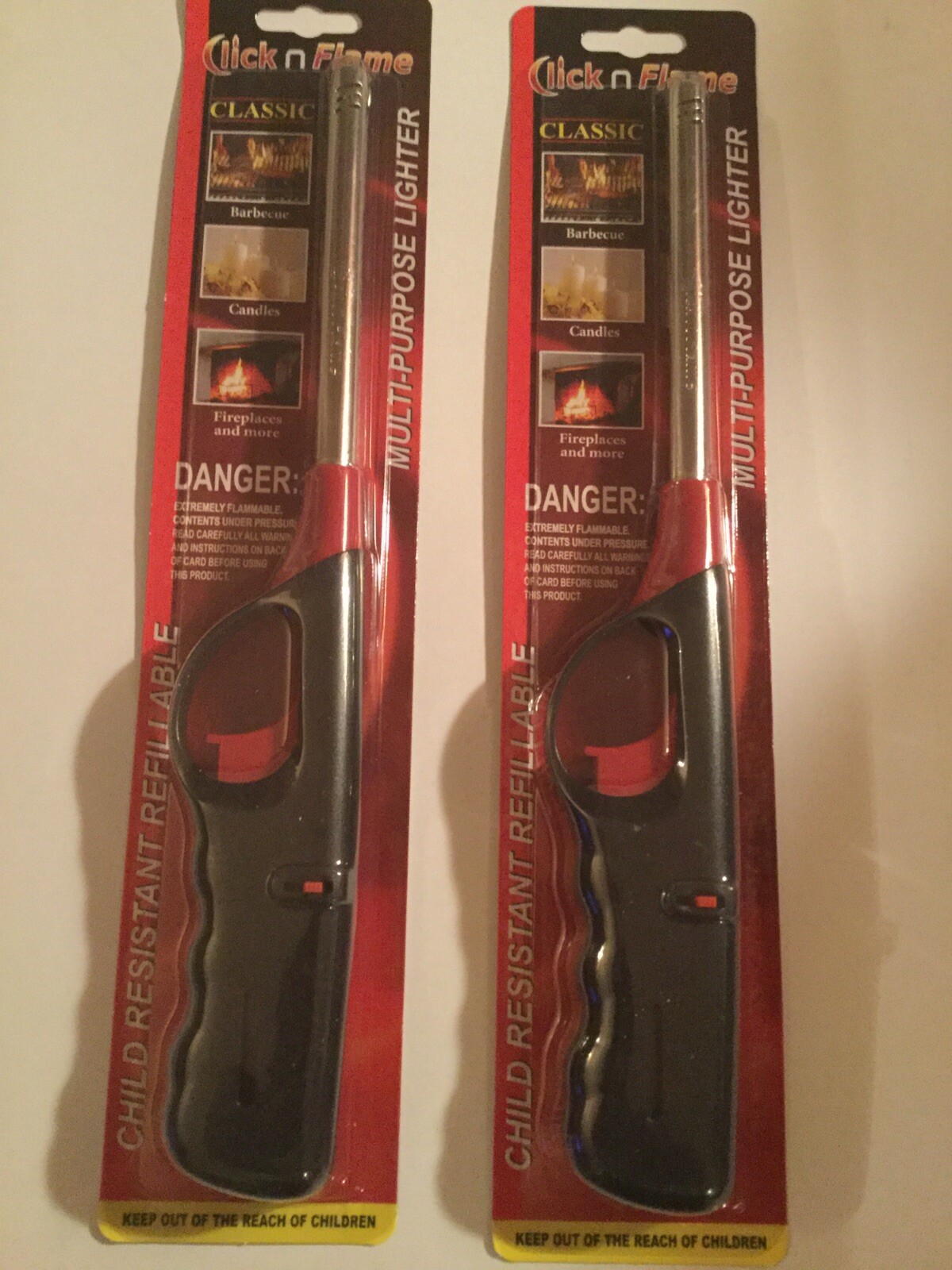 Set Lot Of 2 Multipurpose Refillable Child Resistant New