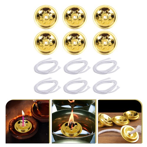 Round Candle Wick Oil Light Candle Wick Floating Wicks Oil Lamp Replacement Wick