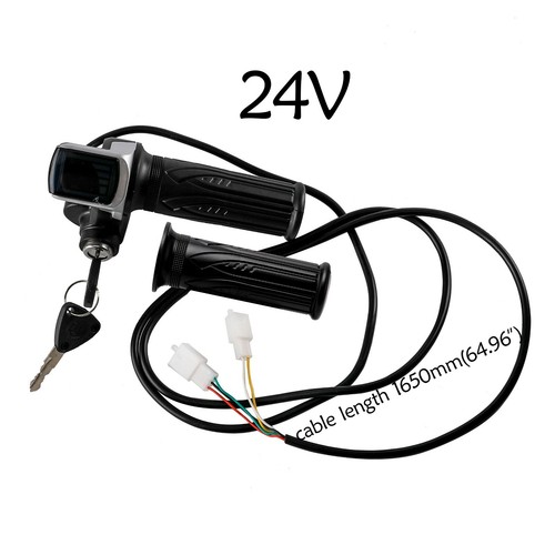 Empuñaduras de acelerador controlador de velocidad de motor eléctrico de 24 V 250 W cepillo para scooter bicicleta eléctrica - Imagen 7 de 10