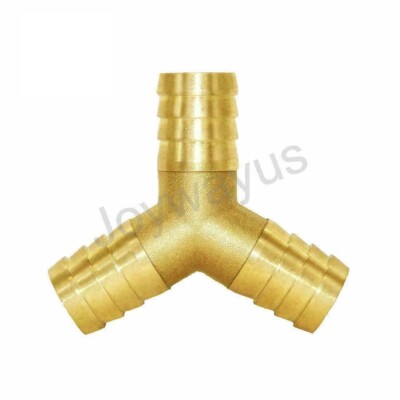 3/4'' ID Hose Barb Y Shaped Way Union Fitting Intersection/Split Brass Water/Fuel