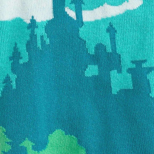 NWT SOCK IT TO ME YONDER CASTLE KNEE HIGH SOCKS ROLLER DERBY DISC GOLF FANTASY - Picture 2 of 2