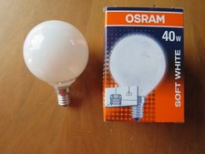 OSRAM BELLALUX MINI - GLOBE G60 SOFT WHITE E14 40W OPAL Glühbirne BELLA DIMMBAR