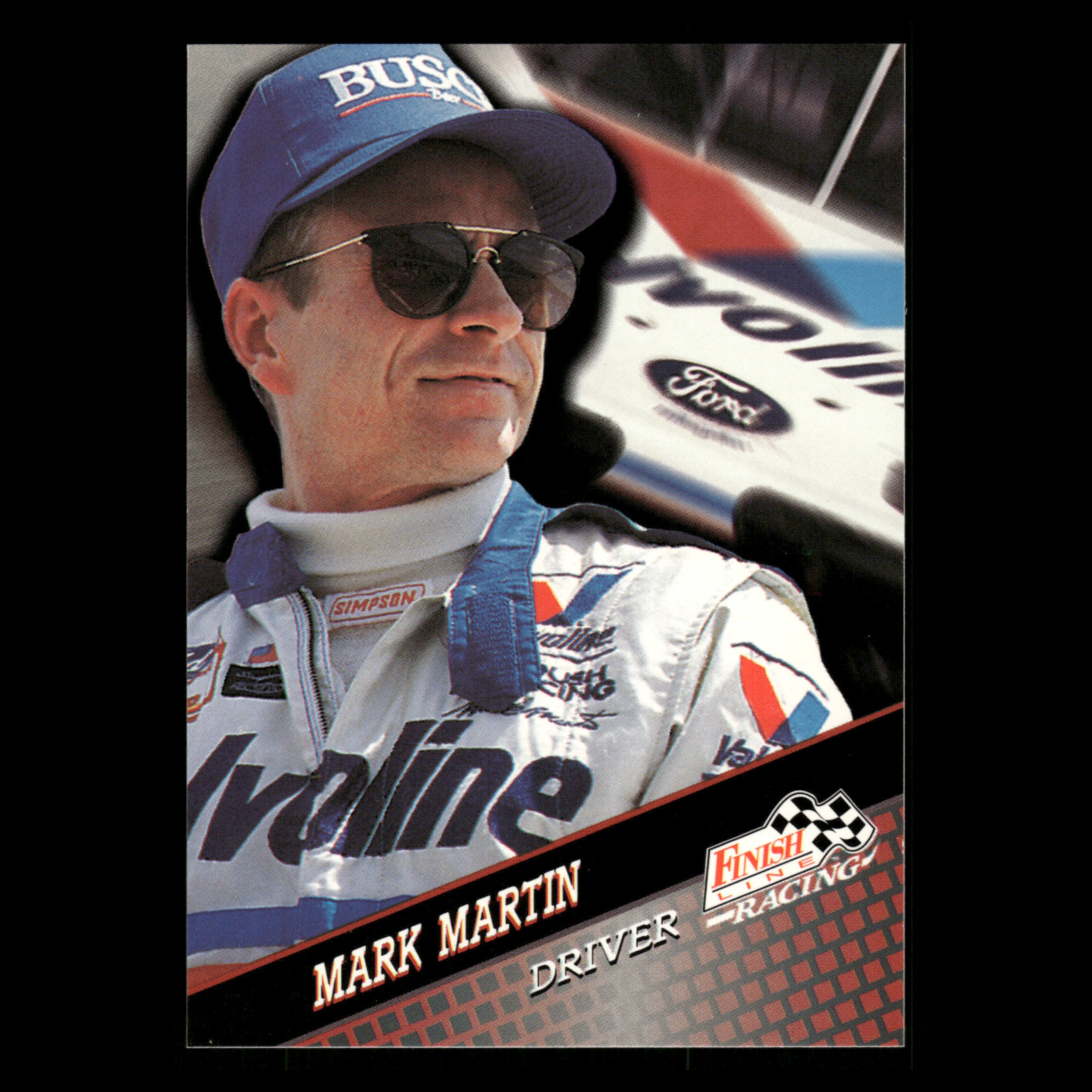 Mark Martin #126 1994 Finish Line Racing Racing Card