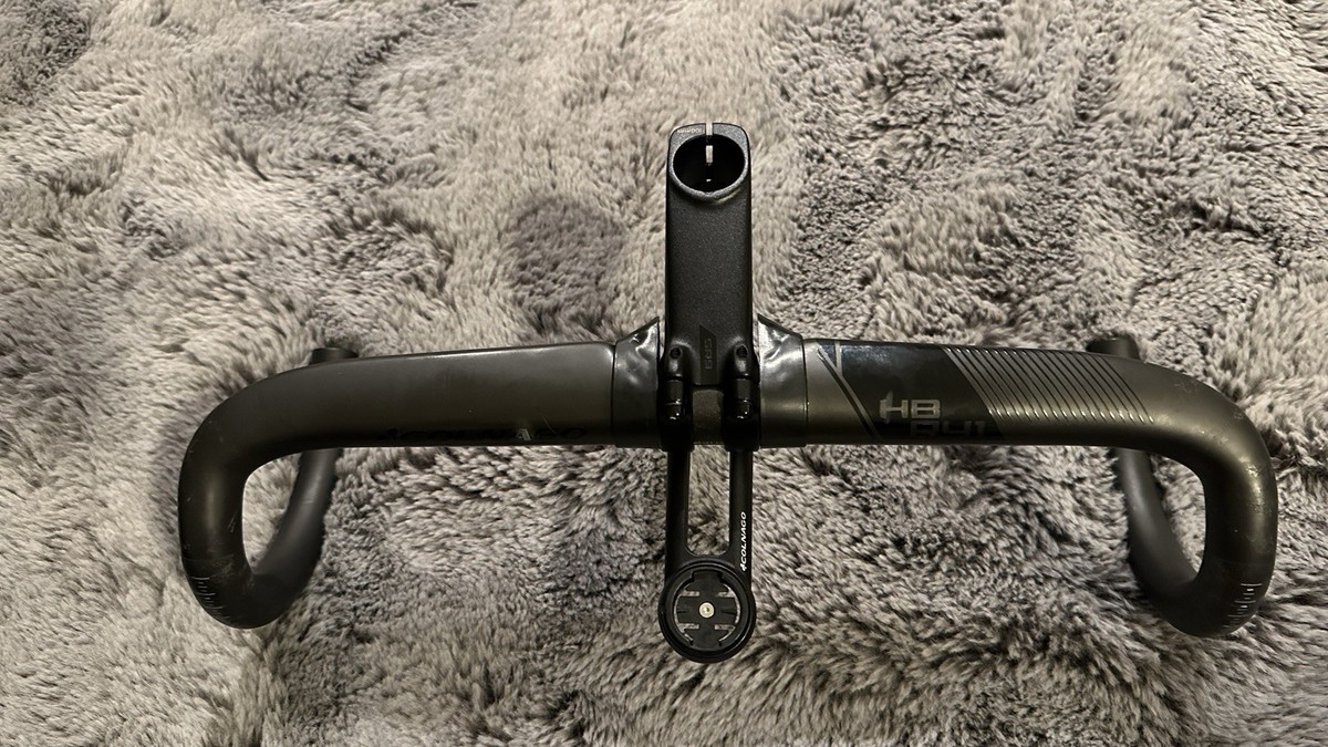 パーツ COLNAGO HB R41 Colnago HB-R41 Aero Handlebar 420mm with SR9 Stem 100mm & Garmin