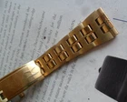 Vintage Men's Hamilton Champion Gold Tone Linked Watch Band Bracelet