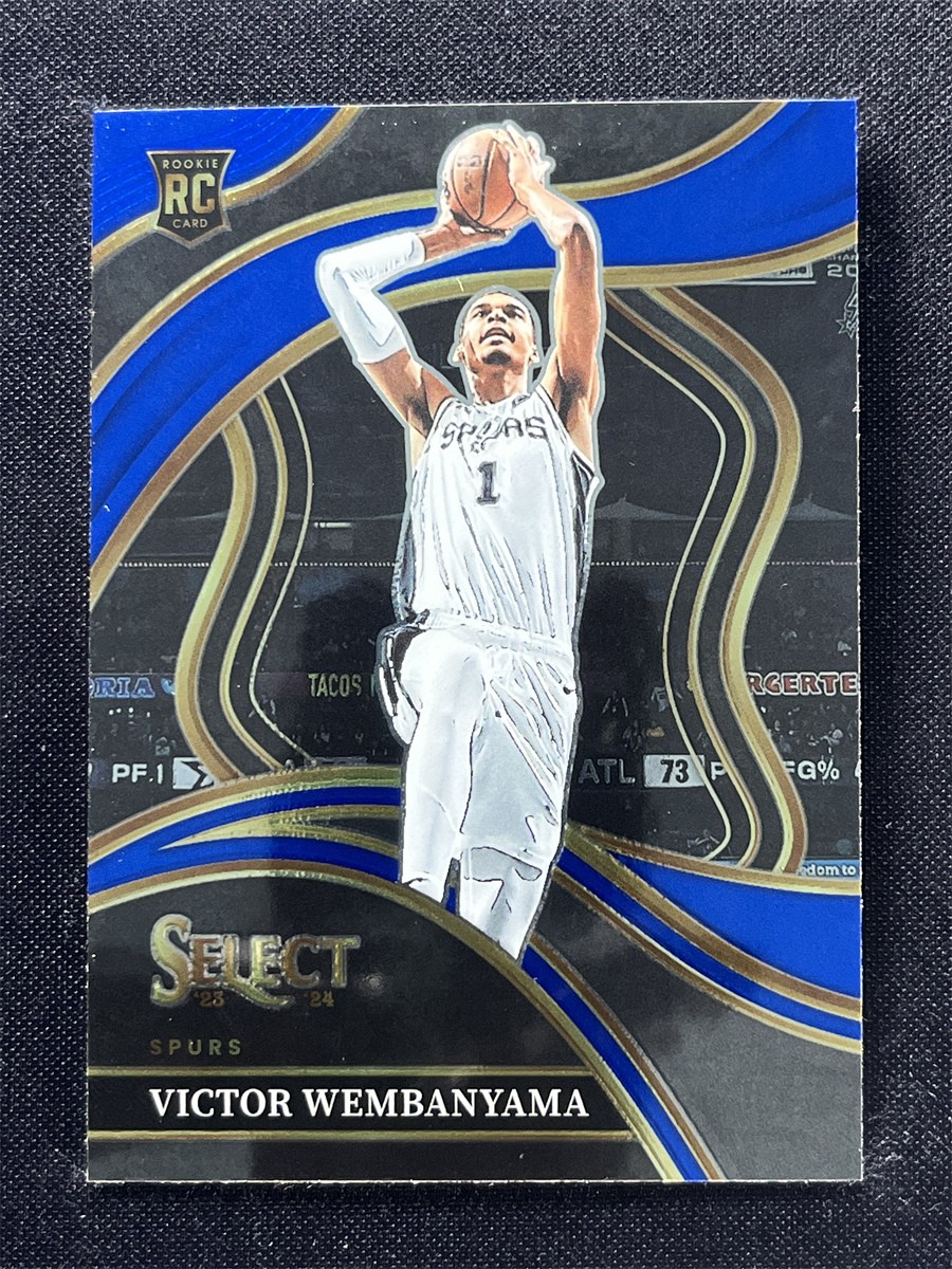 2023-24 Panini Select Victor Wembanyama #288 Courtside Blue Prizm Rookie RC