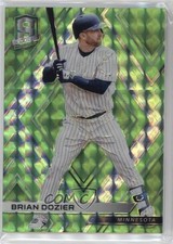 2018 Panini Chronicles Spectra Green Mosaic Prizm 21/25 Brian Dozier #41 no9