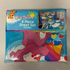 Unopened Care Bears 4 Piece Full Sheet Bed Set