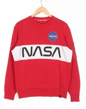 ALPHA INDUSTRIES NASA Pullover Hoodie Sweatshirt Men Size M VR3618