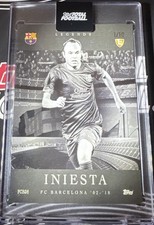 2025-26 Topps Total Football Legends Andres Iniesta FCB26 Black 1/10 SSP